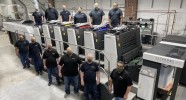Компания Print Solutions отмечает пятидесятилетний юбилей, установив первую в США печатную машину Komori Lithrone G37